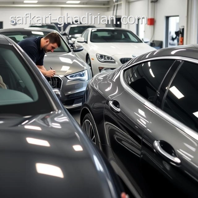 صافکاری خودرو های لوکس در ازگل تهران