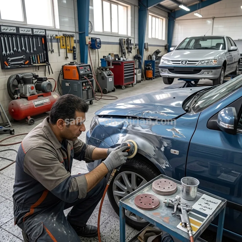 صافکاری و نقاشی خودرو رفع خط و خش در تهران